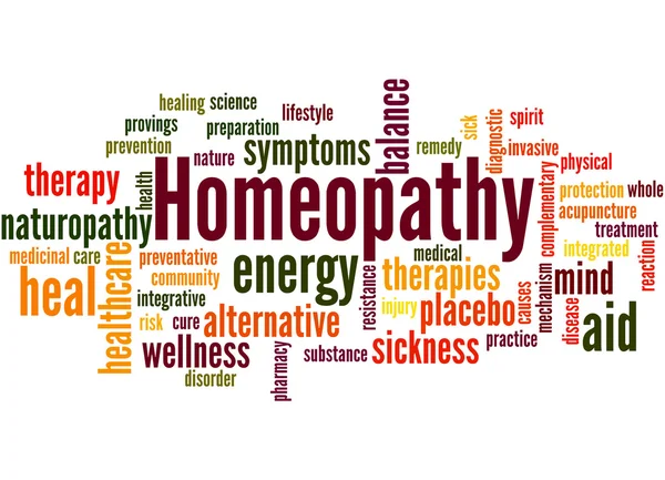 Homeopati, kelime bulutu kavram 3 — Stok fotoğraf