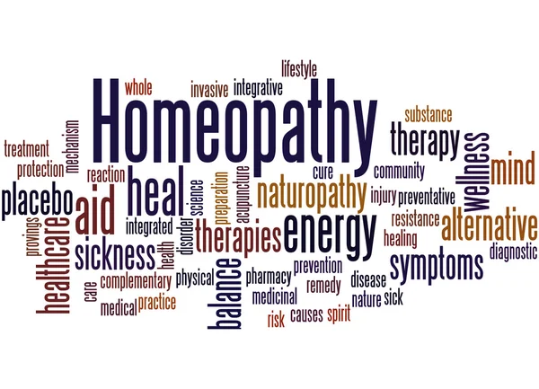 Homeopati, kelime bulutu concept 7 — Stok fotoğraf