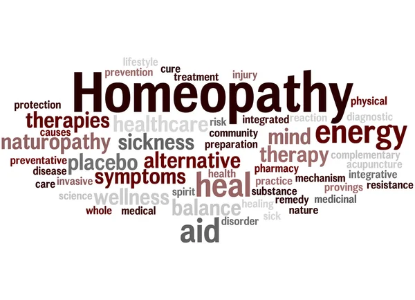 Homeopati, kelime bulutu kavramı 8 — Stok fotoğraf