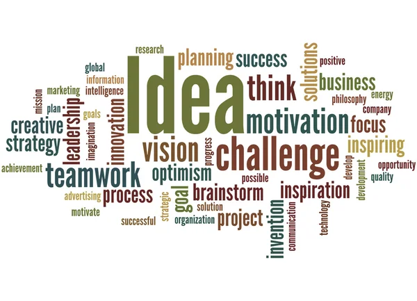 Idea, word cloud concept 7 — Stock Photo, Image