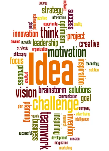 Idea, word cloud concept 8 — Stock Photo, Image