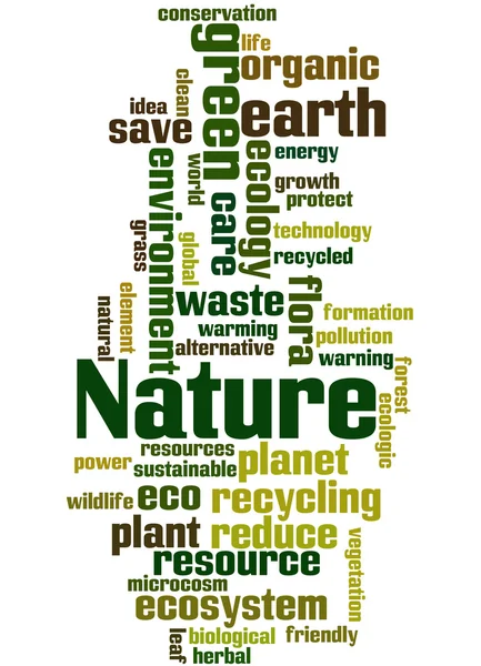 Nature, word cloud concept — Stock Photo, Image