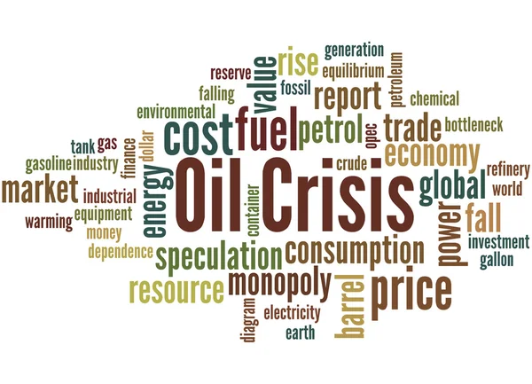 Oil Crisis, word cloud concept 5