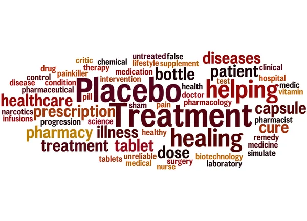 Placebo Treatmen, słowo cloud koncepcja 7 — Zdjęcie stockowe