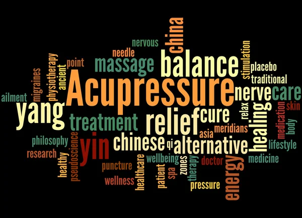Acupressure, kelime bulutu concept 7 — Stok fotoğraf