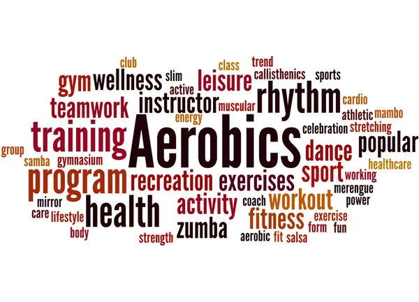 Aerobics, ordet cloud koncept 2 — Stockfoto