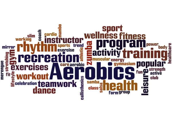 Aerobics, ordet cloud koncept 9 — Stockfoto