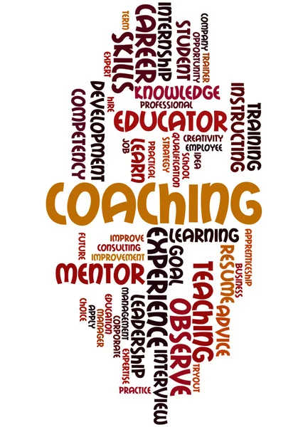 Coaching, Word Cloud Konzept 9 — Stockfoto