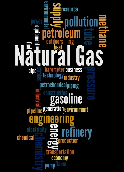 Природний газ, концепція хмари слів 5 — стокове фото