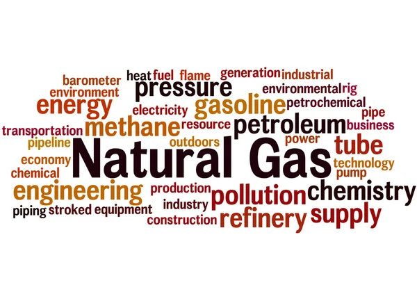Природний газ, концепція хмари слів 7 — стокове фото