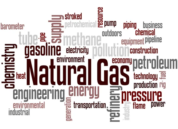 Gas natural, concepto de nube de palabras 9 —  Fotos de Stock