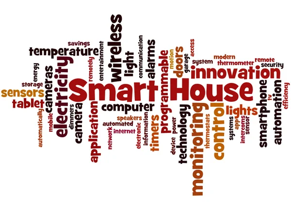 Smart House, concetto di cloud parola 3 — Foto Stock