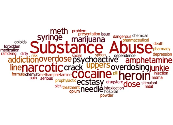 Abuso de sustancias, concepto de nube de palabras 9 — Foto de Stock