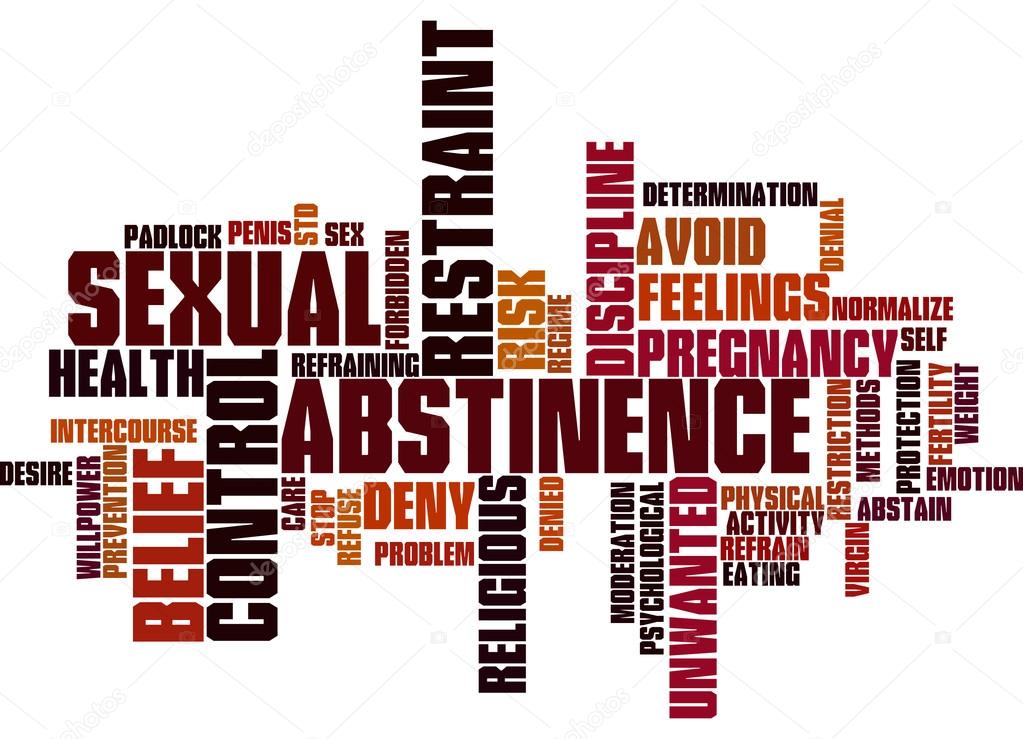 Sexual Abstinence, word cloud concept — Stock Photo © kataklinger