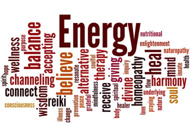 Energy, word cloud concept 6 clipart