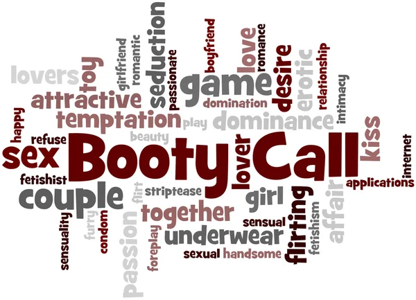 Booty Call, szó felhő fogalmát 4 — Stock Fotó