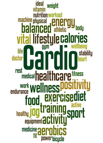 Cardio, word cloud concept 3 — Stock Photo, Image