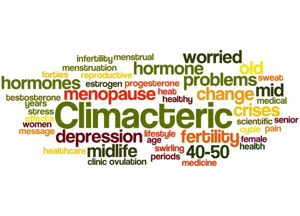 Climacteric, word cloud concept 6 — Stock Photo, Image