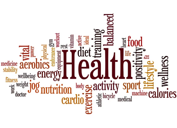 Health, word cloud concept 3 — Stock Photo, Image