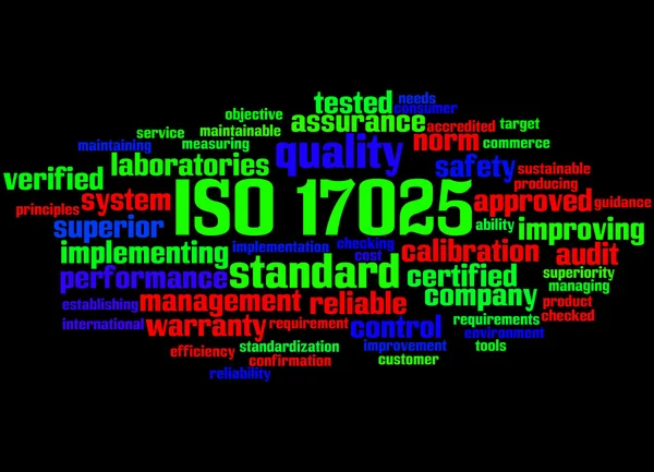 ISO 17025, conceito de nuvem de palavras 6 — Fotografia de Stock