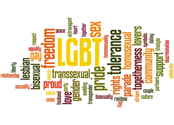 LGBT, concetto di word cloud 3 — Foto Stock