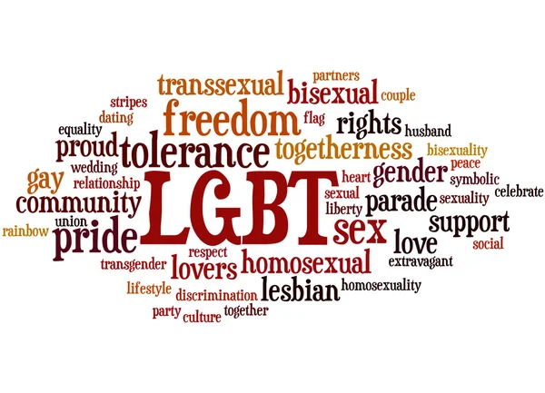 LGBT, concetto di word cloud 5 — Foto Stock