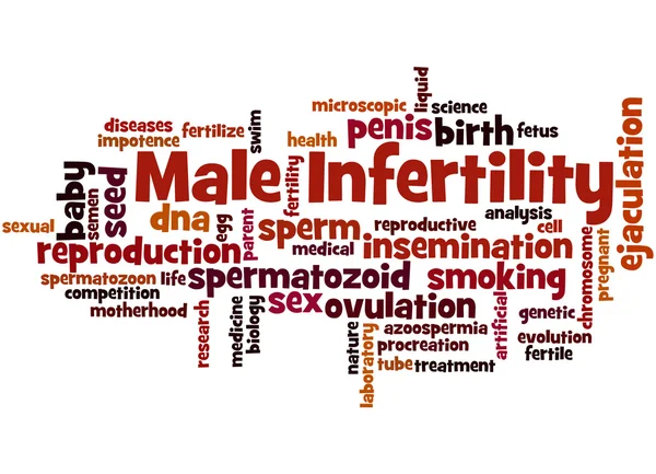 Infertilidad masculina, concepto de nube de palabras 4 —  Fotos de Stock