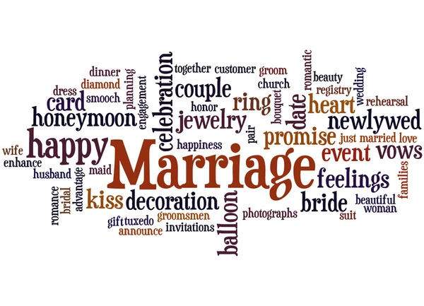 Marriage, word cloud concept 4 — Stock Photo, Image