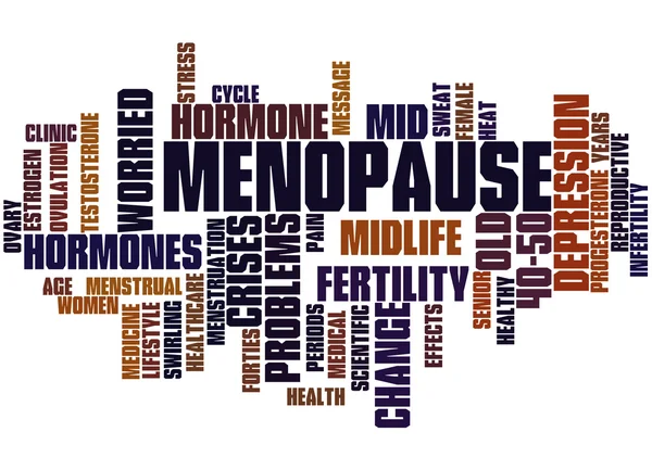 Menopausia, concepto de nube de palabras 8 — Foto de Stock