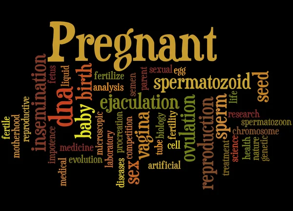 Ciąży, słowo cloud koncepcja — Zdjęcie stockowe