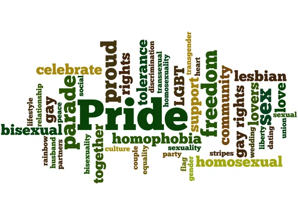 Pride, word cloud concept 7 — Zdjęcie stockowe