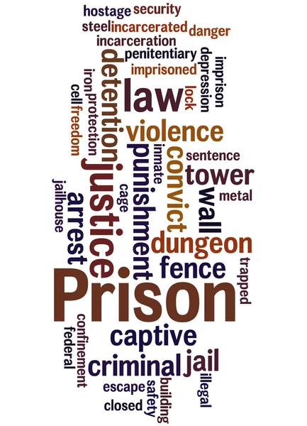 Prison, concept de nuage de mots 5 — Photo