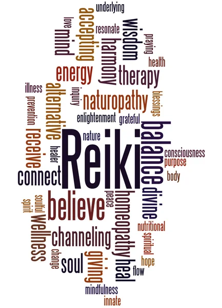 Reiki, conceito de nuvem de palavras 7 — Fotografia de Stock