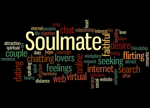 Soulmate, concetto di nuvola di parole 2 — Foto Stock