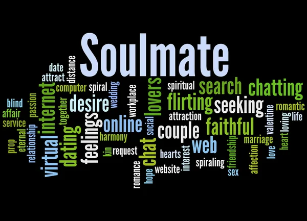 Soulmate, λέξη έννοια σύννεφο 6 — Φωτογραφία Αρχείου