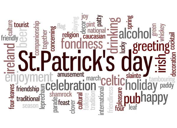 St Patricks day, concept de nuage de mots 7 — Photo