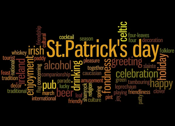 St Patricks day, word cloud concept — Stock Photo, Image