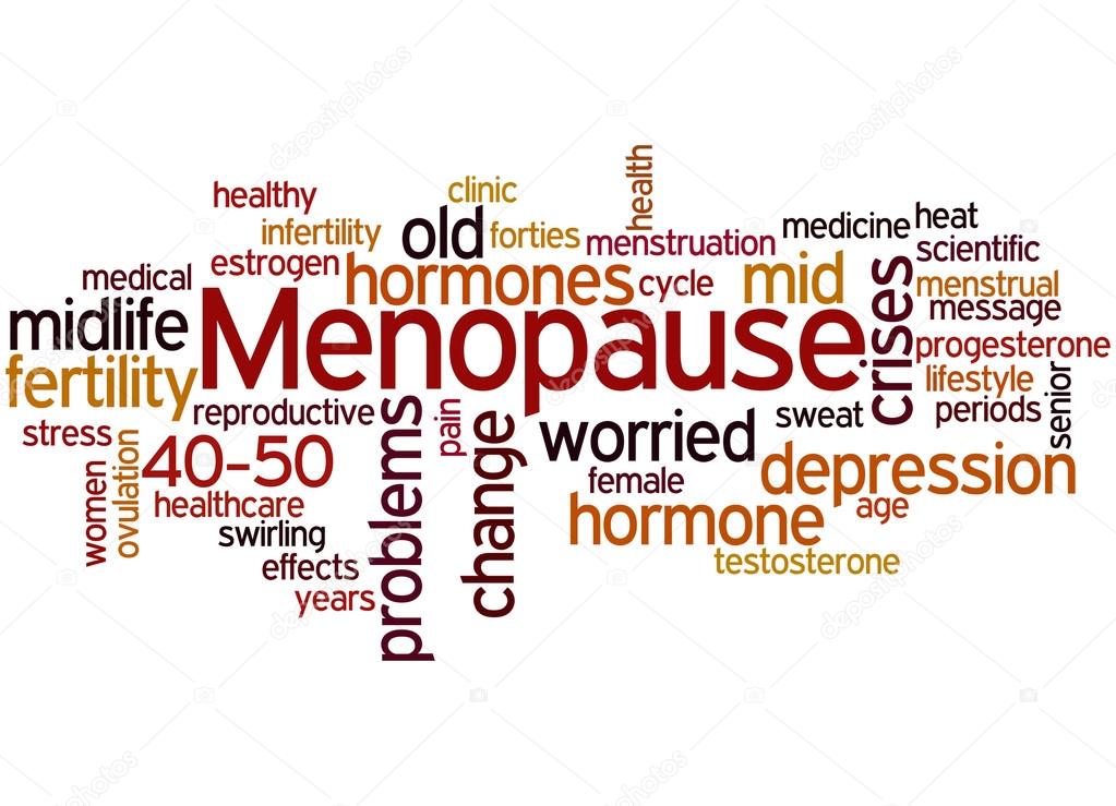 Menopause, word cloud concept 2 — Stock Photo © kataklinger 108421724