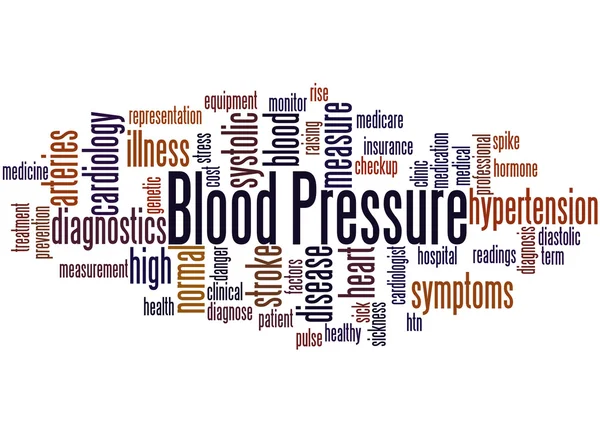 Krevní tlak, slovo mrak koncepce 5 — Stock fotografie