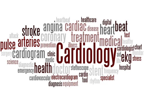 Kardiologie, Word Cloud Konzept — Stockfoto