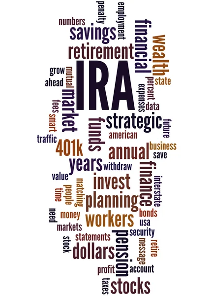 IRA, concepto de nube de palabras 3 — Foto de Stock