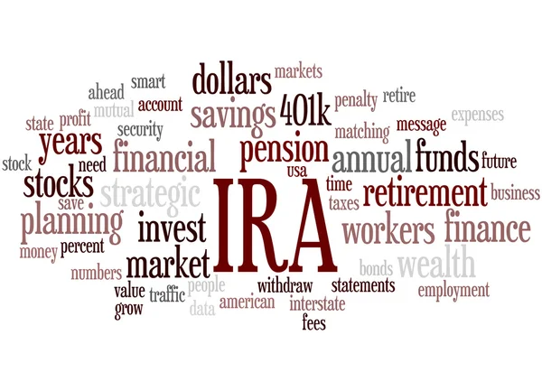 IRA, word cloud concept — Stock Photo, Image