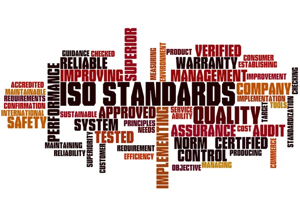 ISO Standards, word cloud concept 5 — Stock Photo, Image