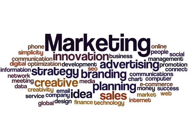 Marketing, word cloud concept 4 — Stock Photo, Image
