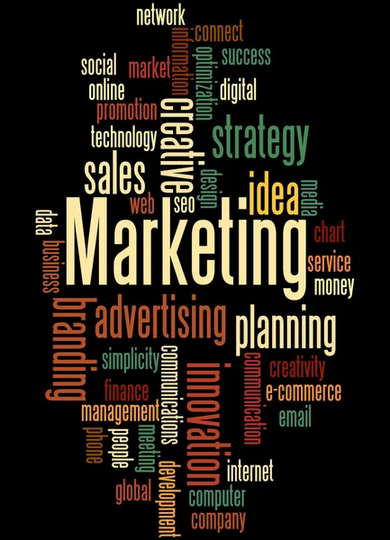 Marketing, word cloud concept 5 — Stock Photo, Image