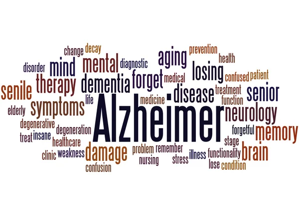 Alzheimer, word cloud concept 3 — Stock Photo, Image