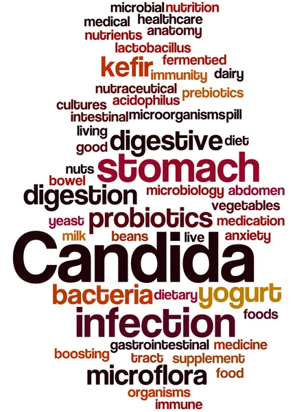 Candida, concetto di nuvola di parole 5 — Foto Stock