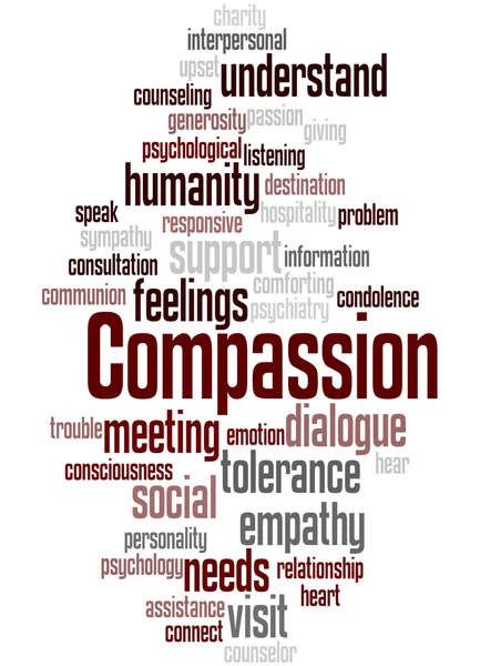 Współczucie, koncepcja słowo cloud 9 — Zdjęcie stockowe