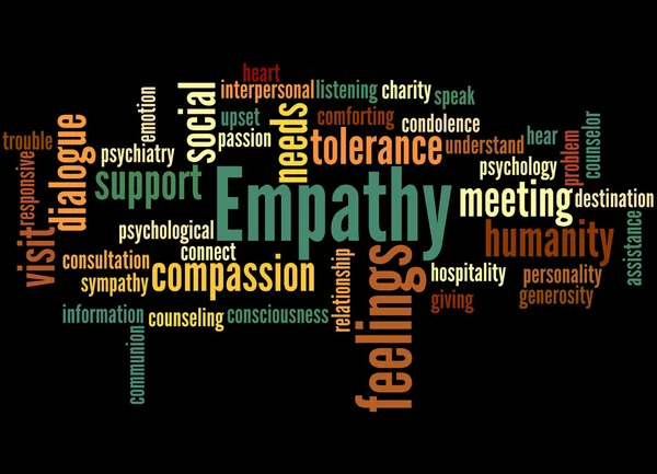 Empatia, słowo cloud koncepcja — Zdjęcie stockowe