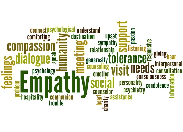 Empatie, slovo mrak koncepce 8 — Stock fotografie
